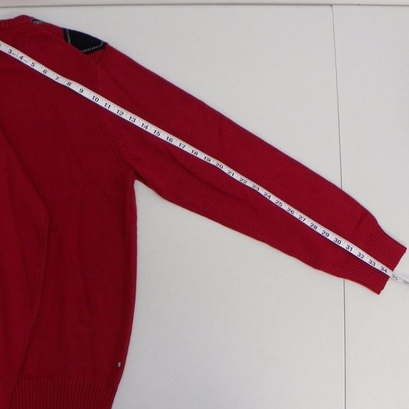 Geoffrey Beene Sweater Crew Neck Argyle Pullover - Picture 5 of 7